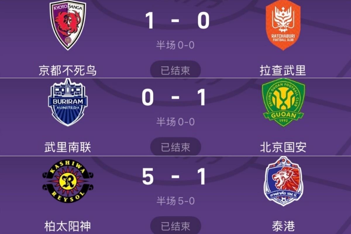 遭国安+日职联三杀，泰超3队亚冠本轮全败&两轮6场仅1分